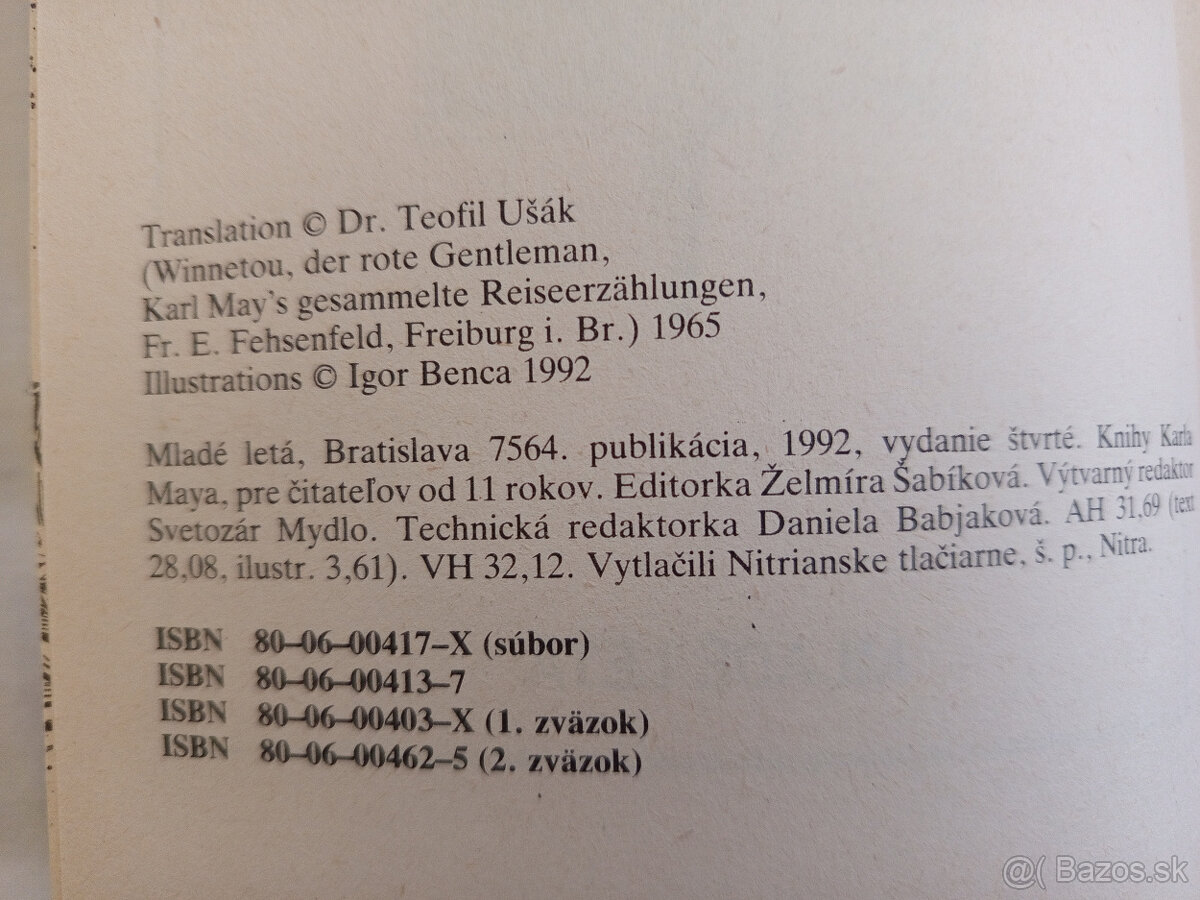 predám knihu Winnetou III. - 4