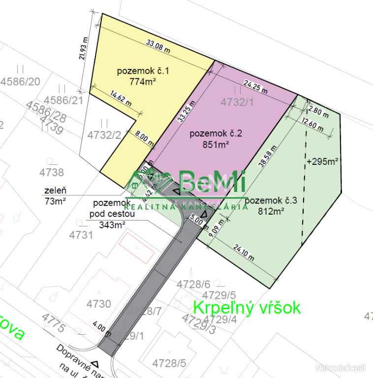 Stavebný pozemok 851 m2 ,Detva - 4