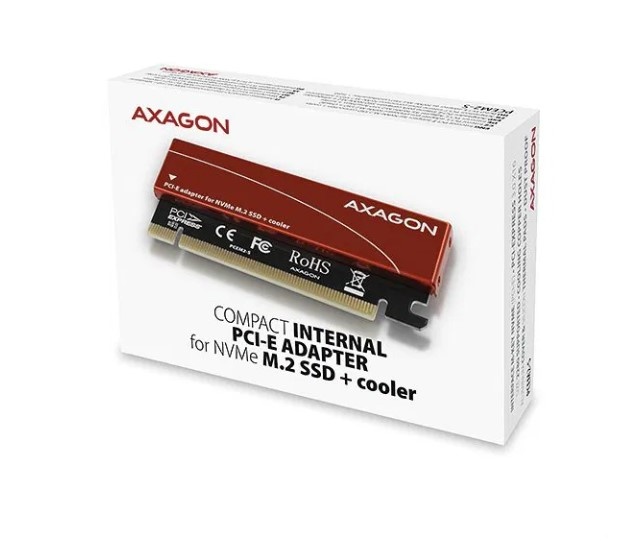 AXAGON PCIe M.2 NVMe adaptér + chladič (použitý) - 4