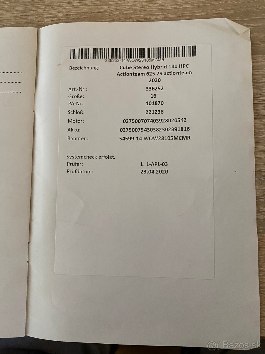 Predám elektrobicykel Cube - 4