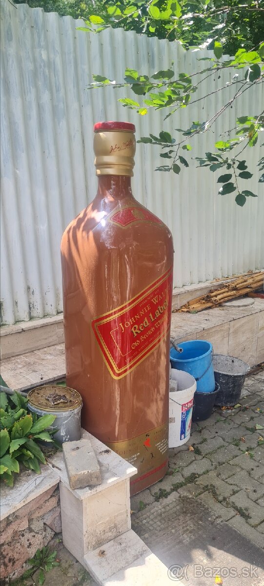 Fľaša.flaska dekoračná red label - 4