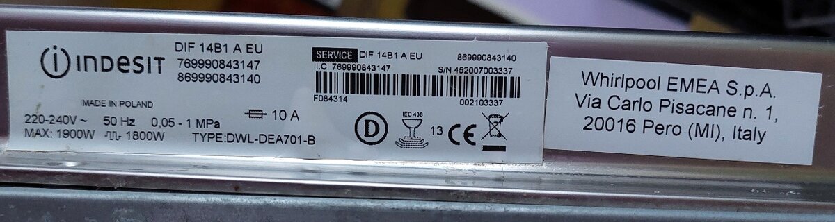 INDESIT DIF 14B1 A EU - 4