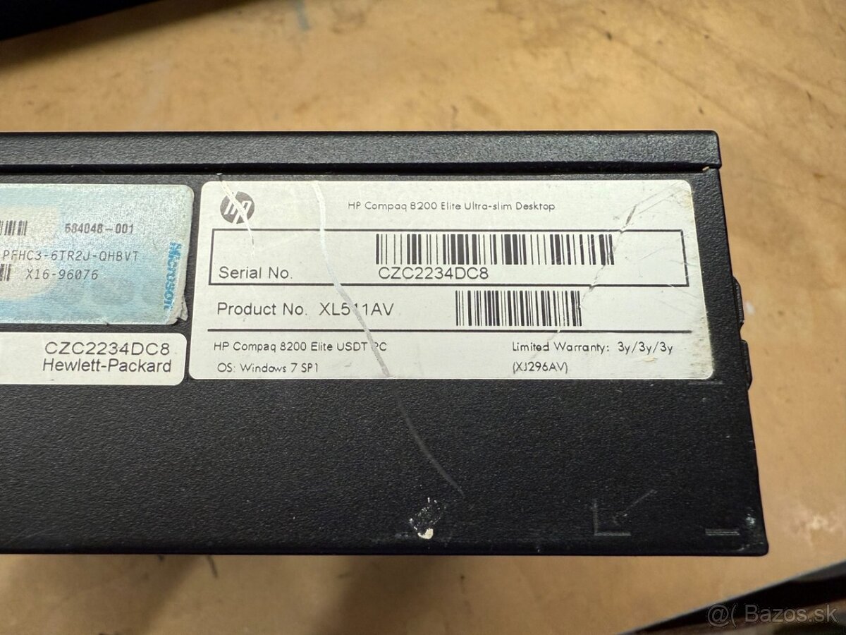 Predám pokazený počítač HP 8200 USDT na diely. - 4