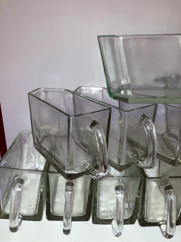 5 ks Sklenena doza, nadoba, zasobnik na pochutiny - 4