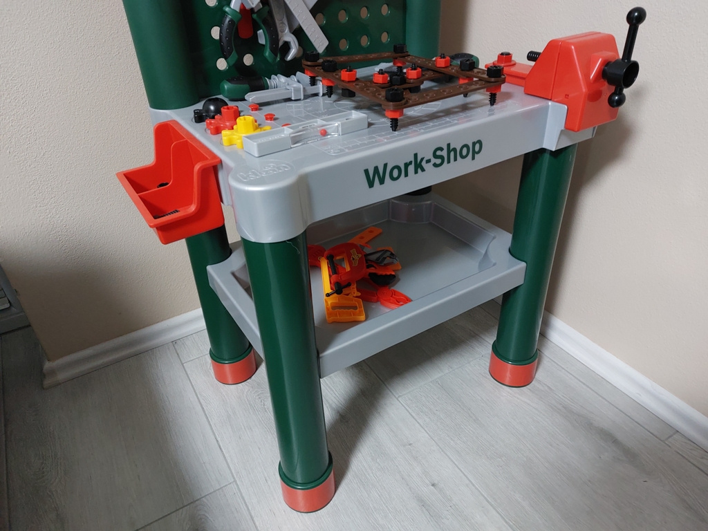 detský dielenský stolik Bosch ,79 dielna súprava / tabula - 4