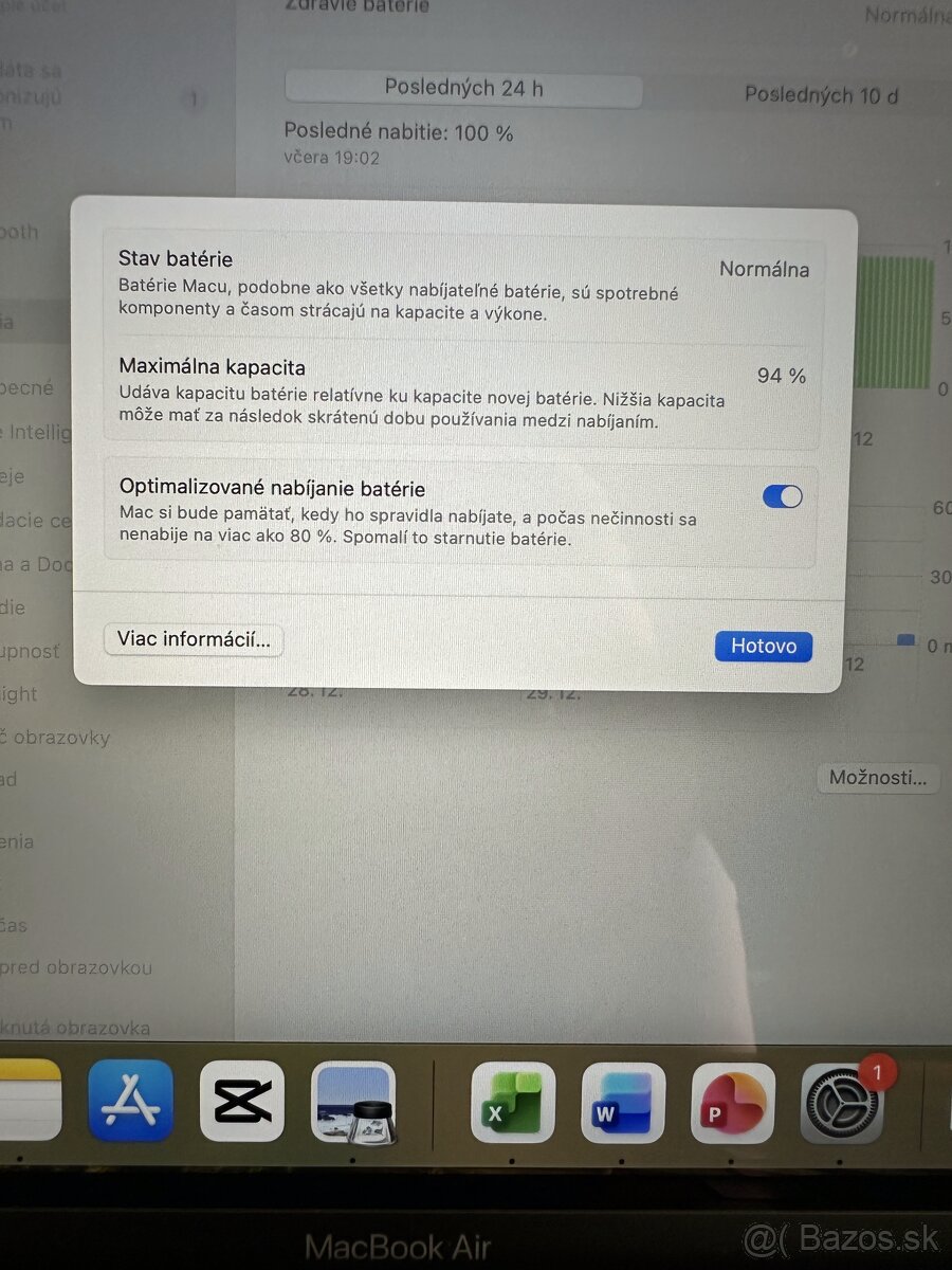 MacBook Air M1 13 – 8GB RAM Space Gray , TOP STAV - 4