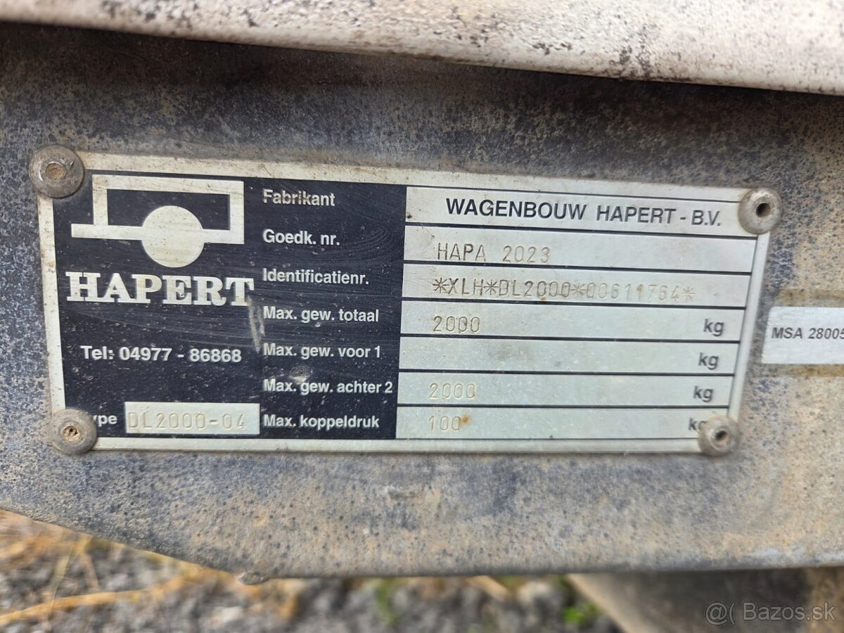 Dvojnapravový vozík 2000kg - 4