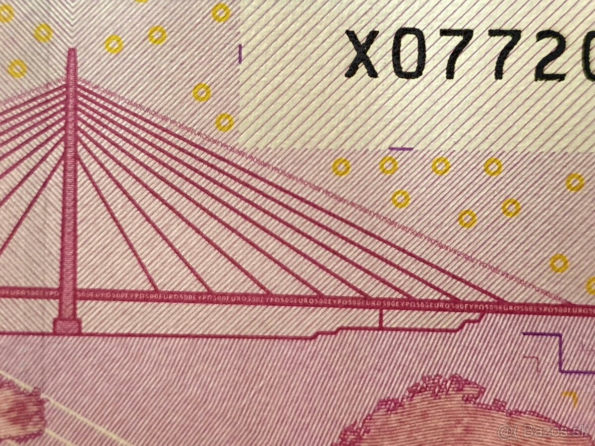 Bankovka 500€ aUNC - 4