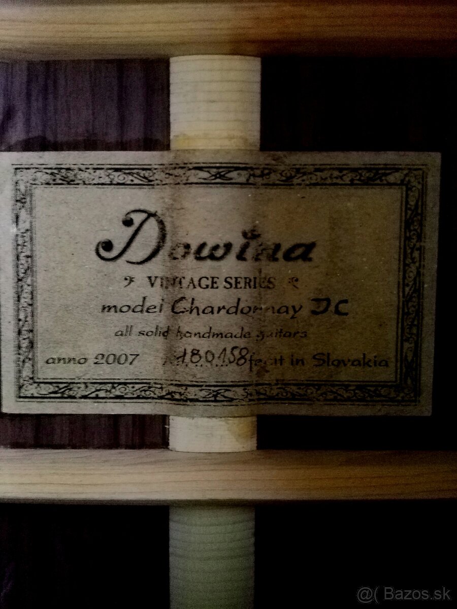 Predam celomasivnu gitaru Dowina Chardonnay+kufor. - 4