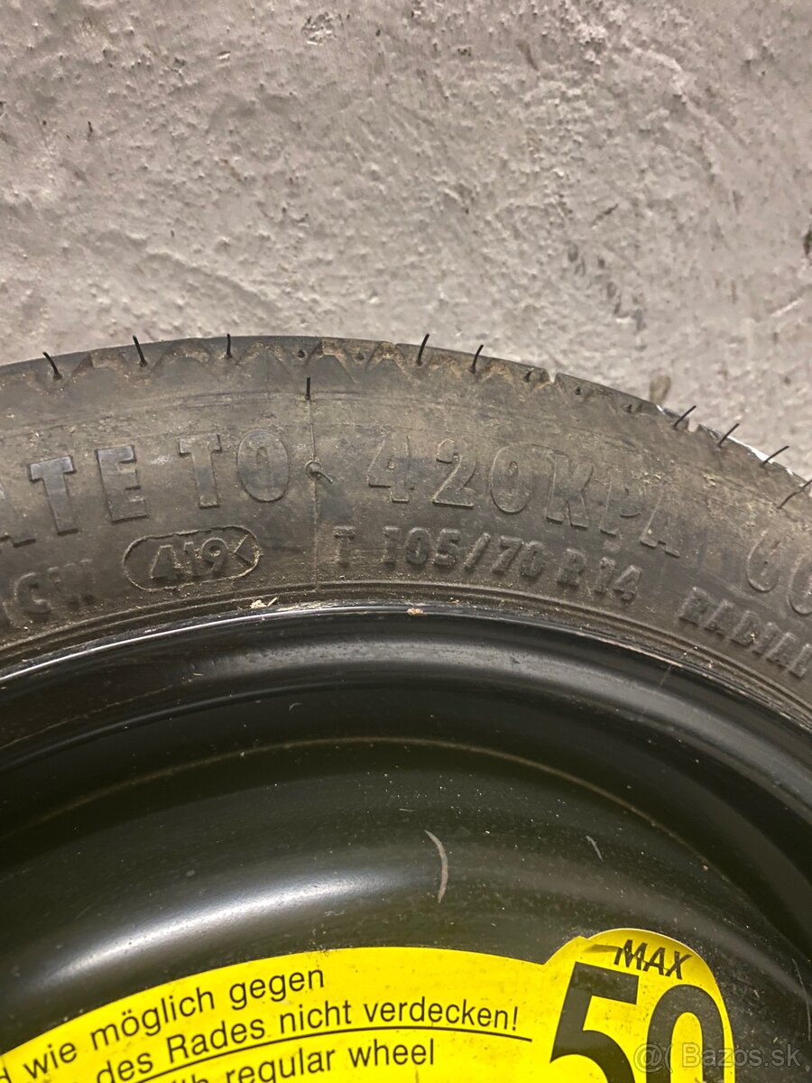 Dojazdové koleso 4x100 - 4