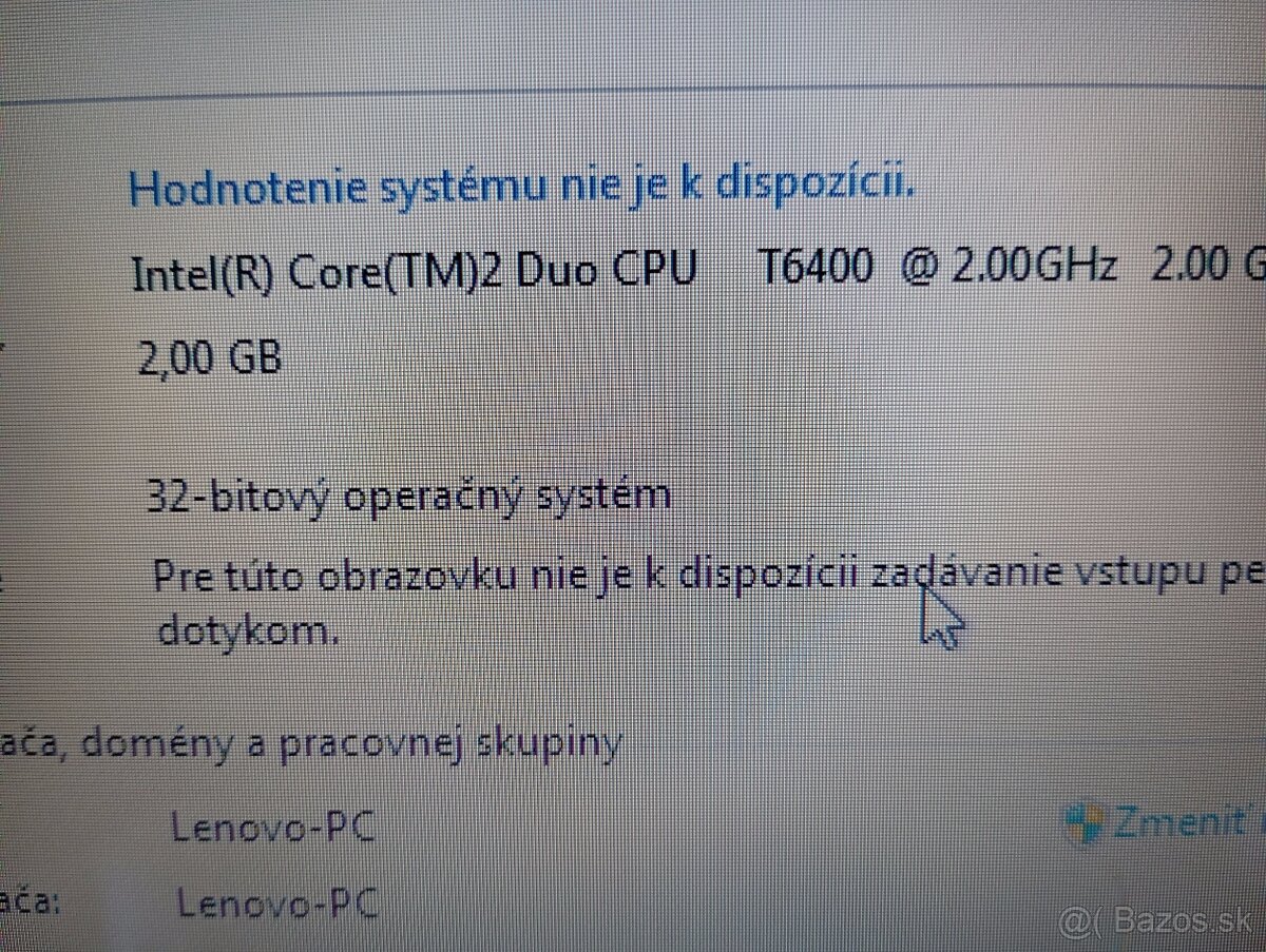 predám notebook LENOVO G530 , WINDOWS 7 32bit - 4