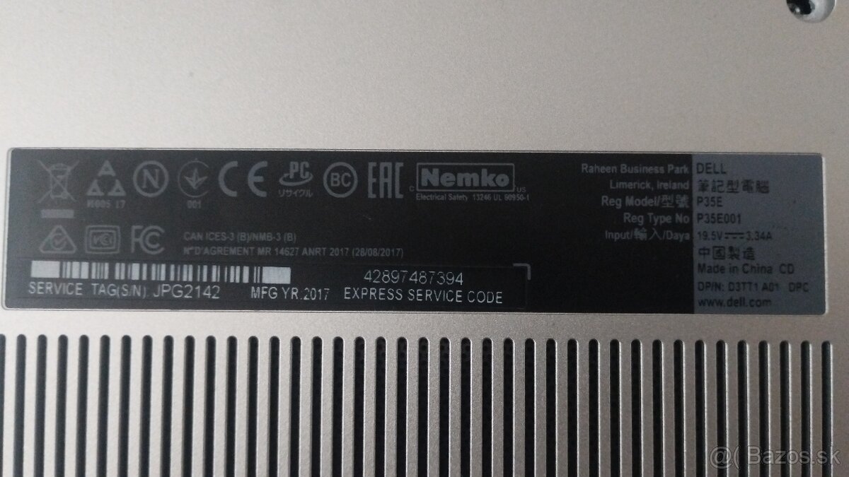 Predám notebook DELL Inspiron 5770 - 4