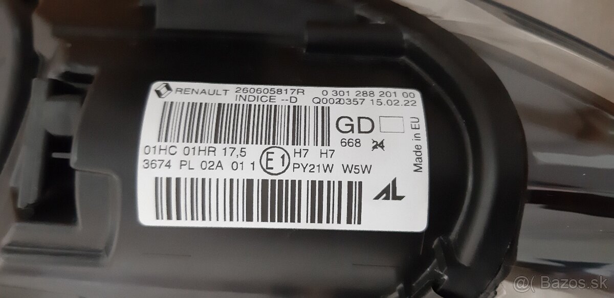 Predam lave svetlo, reflektor na Renault Megane 3 - 4