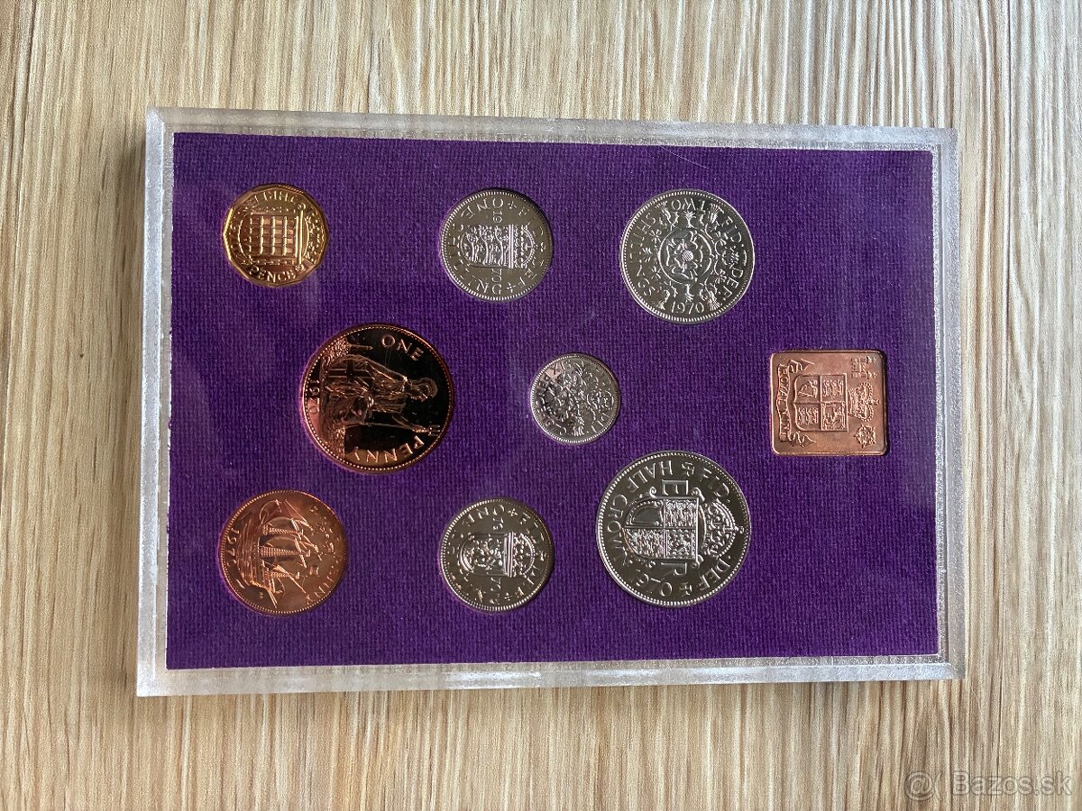 Veľká Británia set minci 1970 - 4
