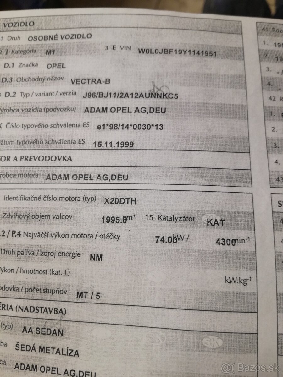 Opel Vectra 1,9 TDI - 4