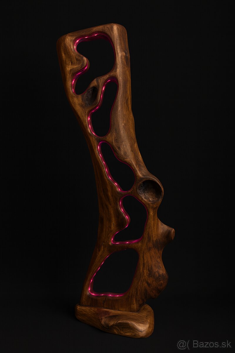 Drevená dizajnová lampa - 4