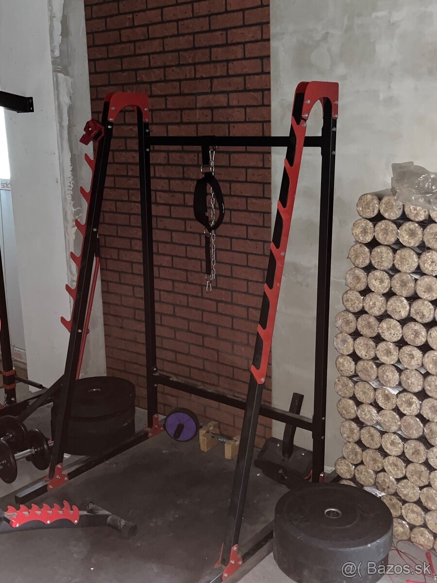 Kotúče + olympijská tyč + stojan+lavicka - 4