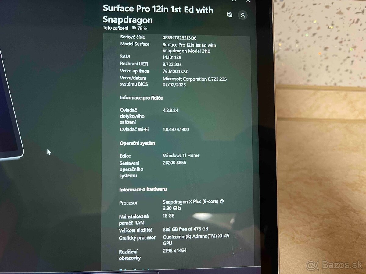 Microsoft Surface Pro 12" (Snapdragon X Plus) – 16GB, 512GB - 4