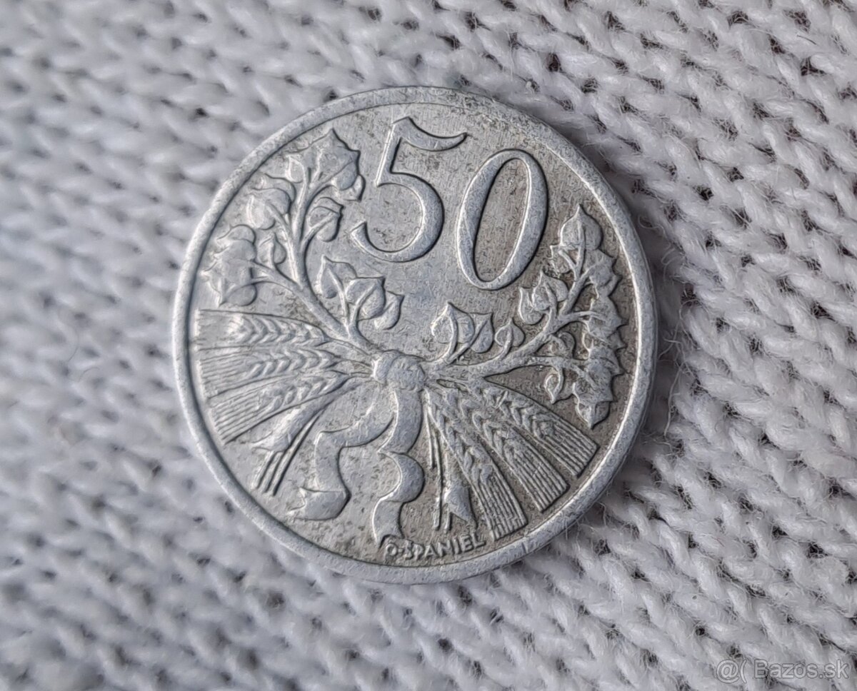 Mince československé, koruna,halier - 4
