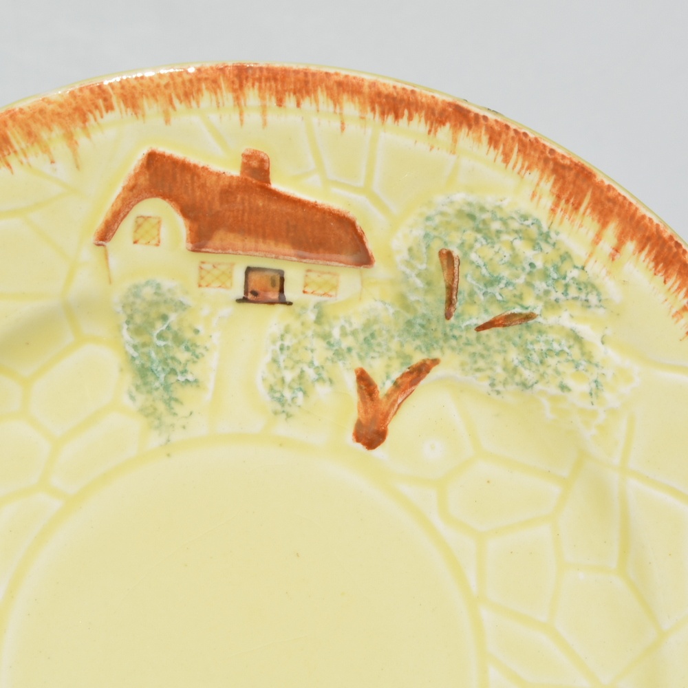 Starožitný keramický trojset z Anglicka - Domček - 4