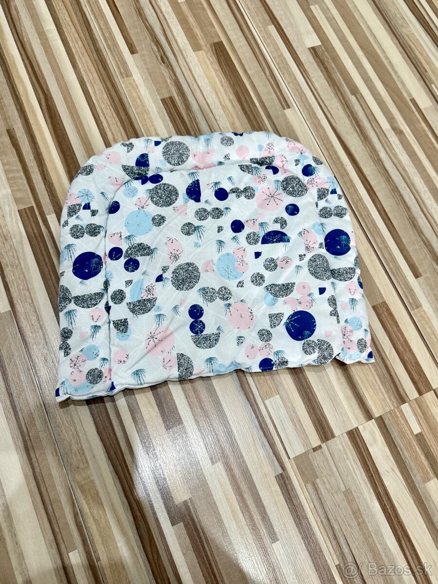 Súprava – hniezdo, mantinely a vankúšik (modro-ružové) - 4