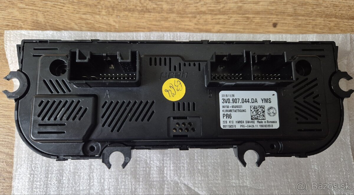 SKODA PANEL KLIMATIZACE, KURENIA, CLIMATRONIC - 4