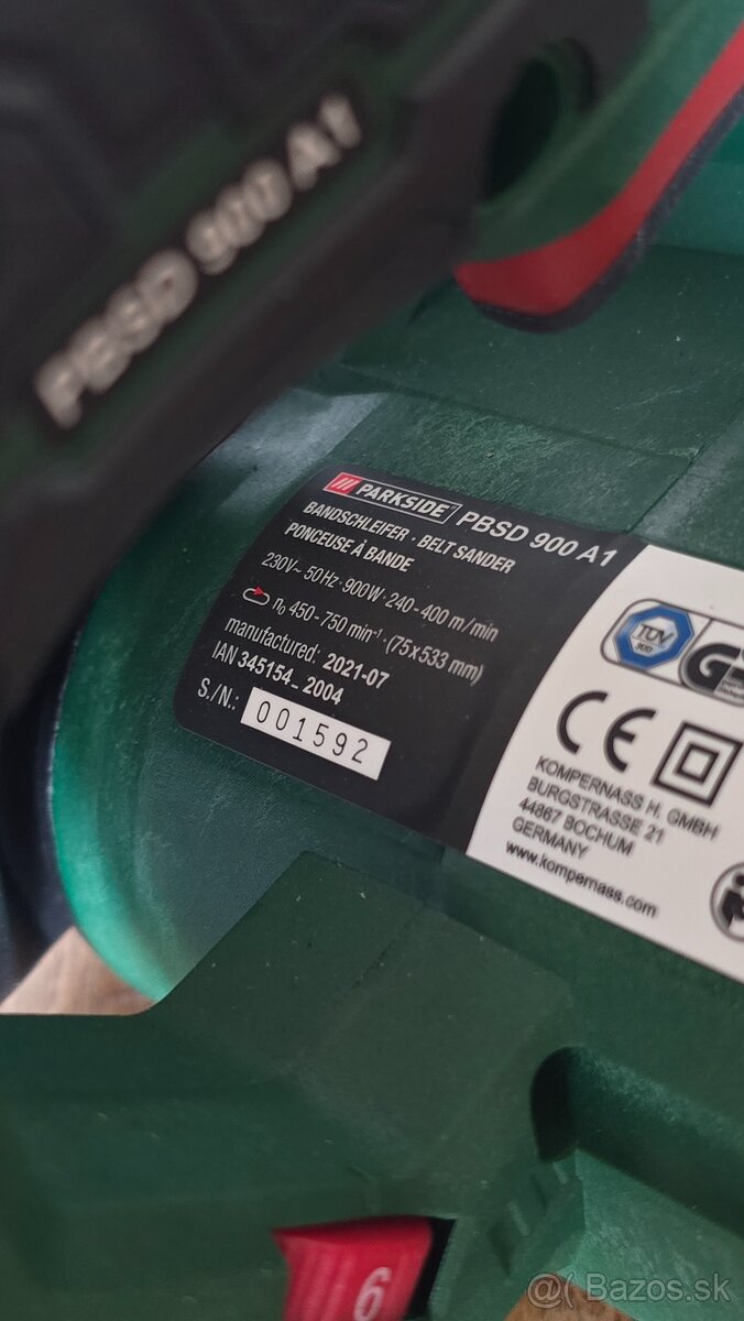 Predám Pásovú brúsku PBSD 900 A1 - 4