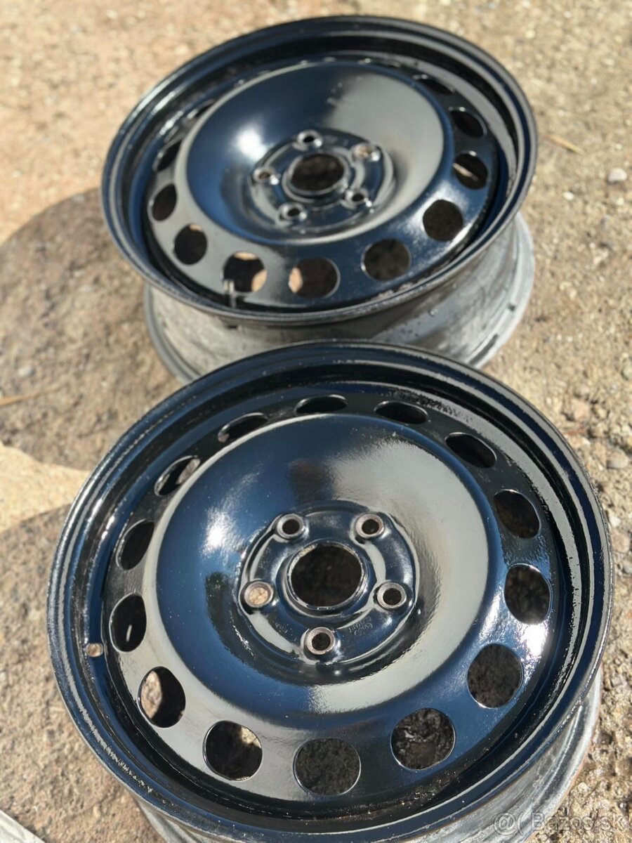 Plechové disky r16 + zimné pneu matador 205/55 r16 - 4