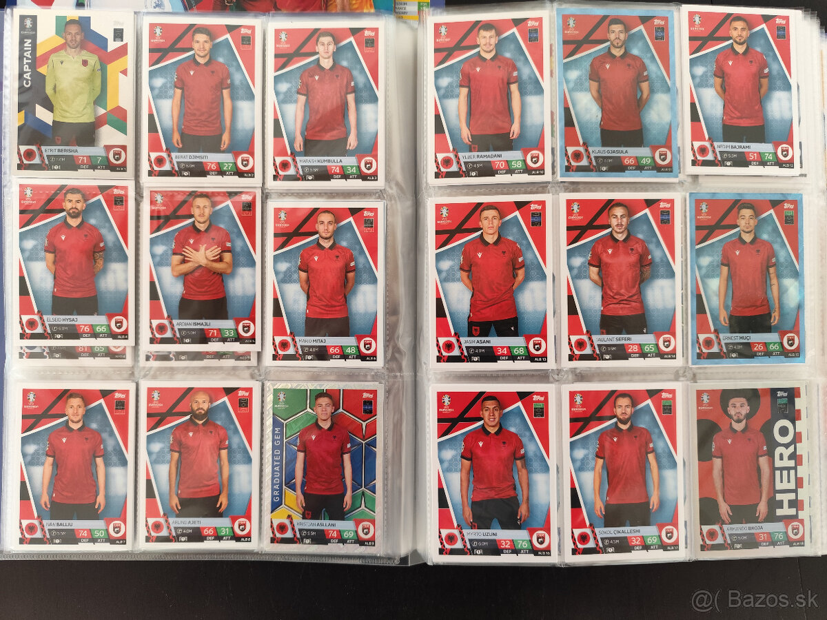 Futbalové kartičky Euro 2024 kartičky Match Attax - krajiny - 4