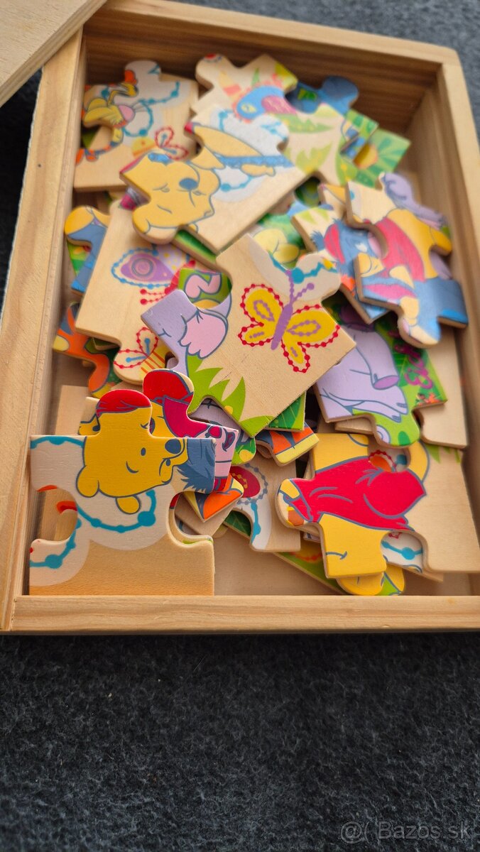 Puzzle, drevené kocky - 4