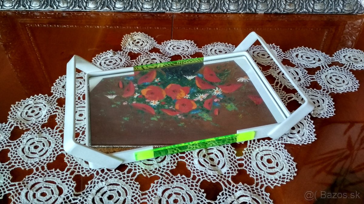 Retro zrkadlová tácka - 4