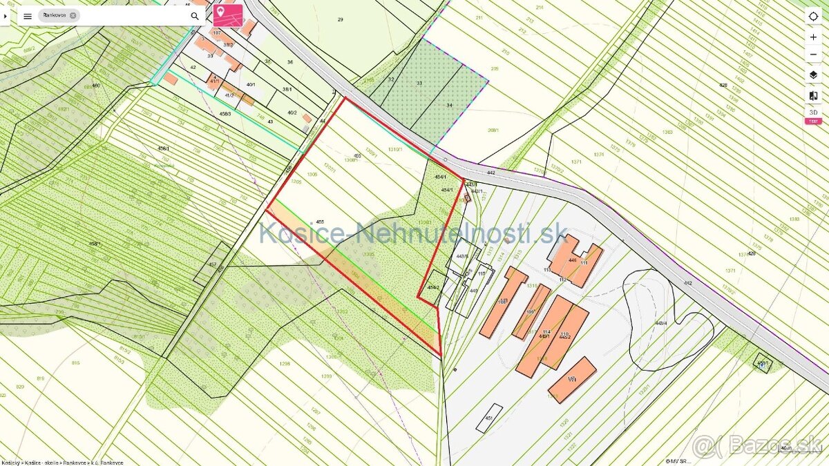 Pozemky v Rankovciach s celkovou rozlohou 23.469 m2 - 4