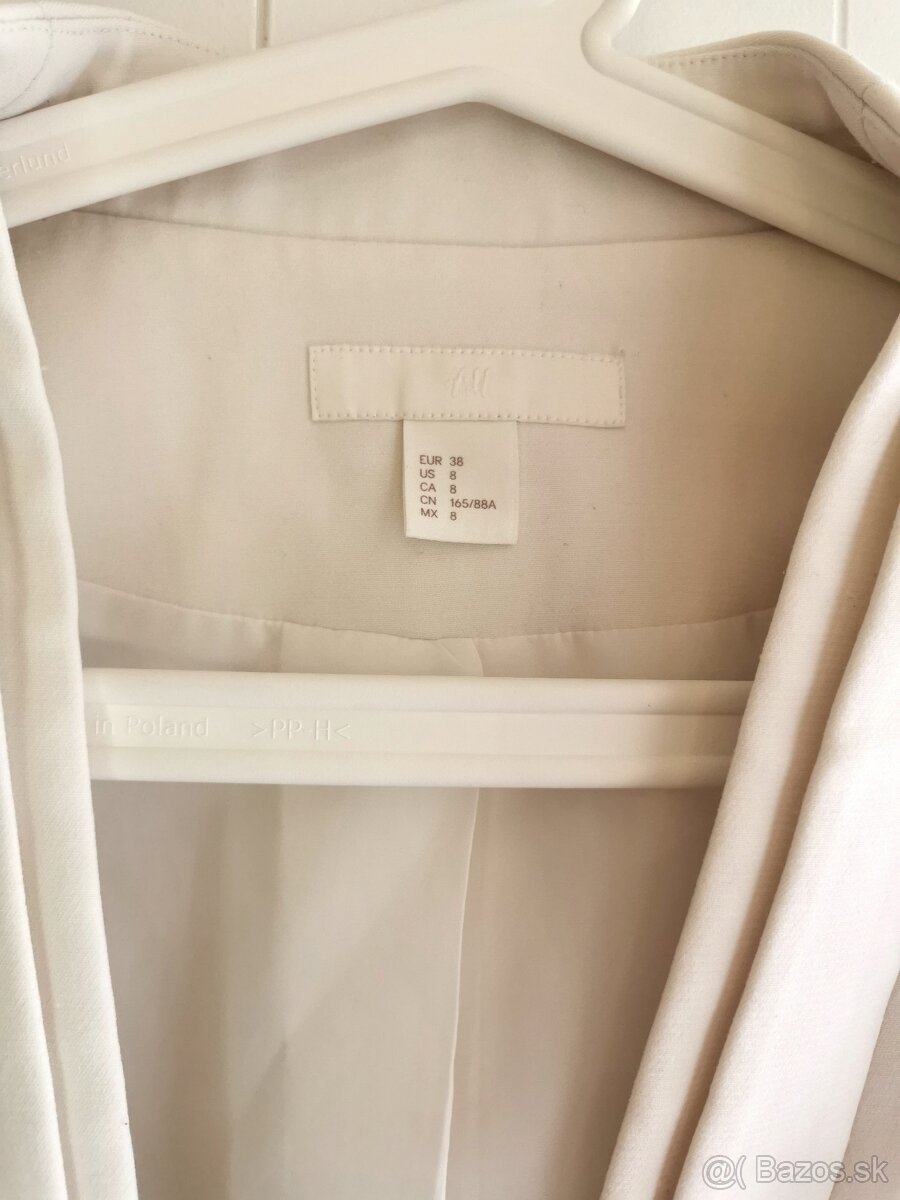 Krémové sako H&M - 4