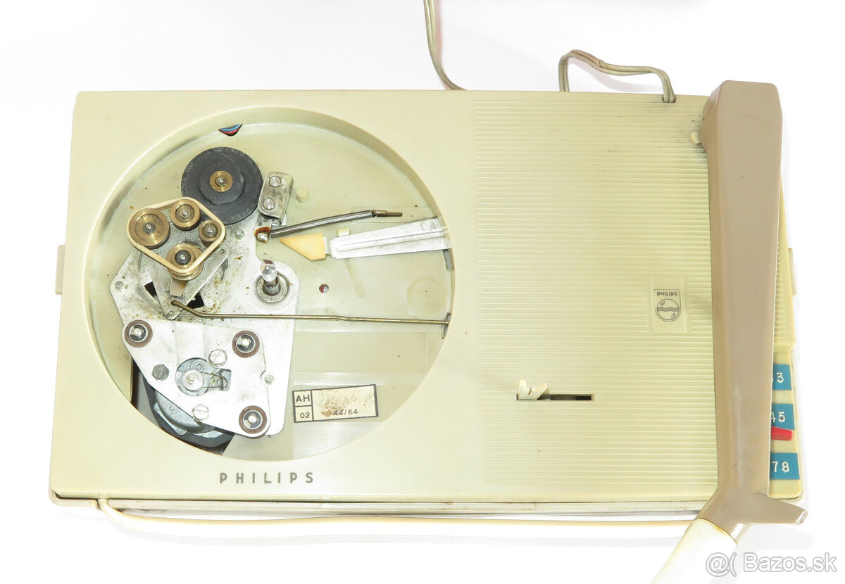 Retro malý prenosný gramofón PHILIPS - 4