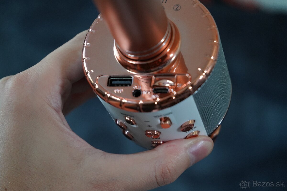 Bluetooth bezdrôtový karaoke mikrofón 4 v1 - ShinePick CT007 - 4