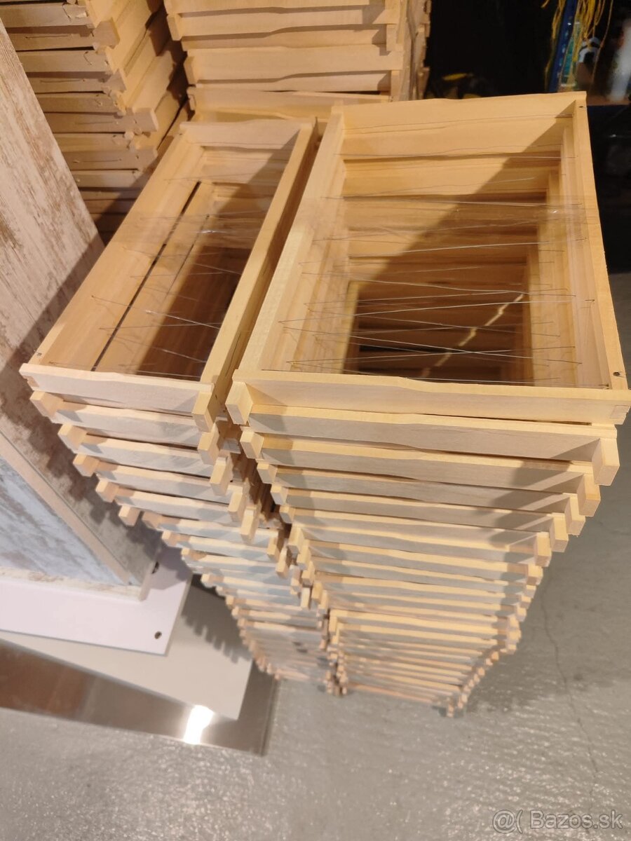 Včelárske rámiky B – nadrôtikované, lipa - 4