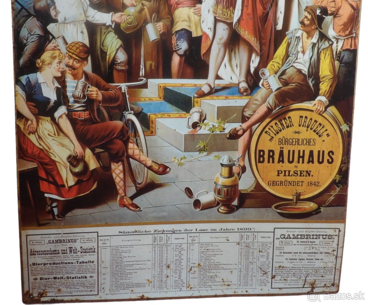 Retro kalendář Pilsner Urquell - 1899 - 4