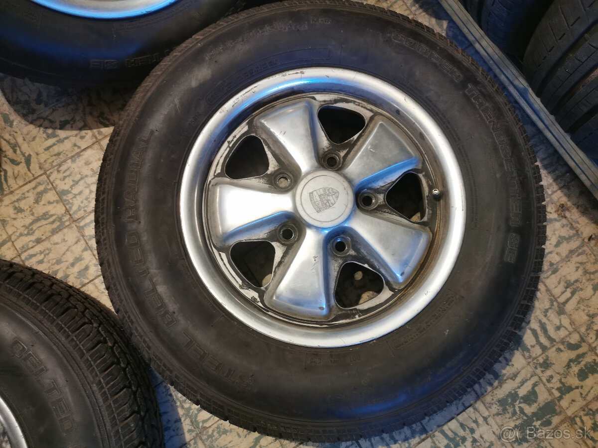 Porsche 911 / 912 - orig. 14" Fuchs alu s nejazdenými pneu - 4