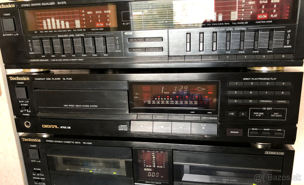 Hi-Fi retro Technics System X-980 D Japan s dialkovym - 4