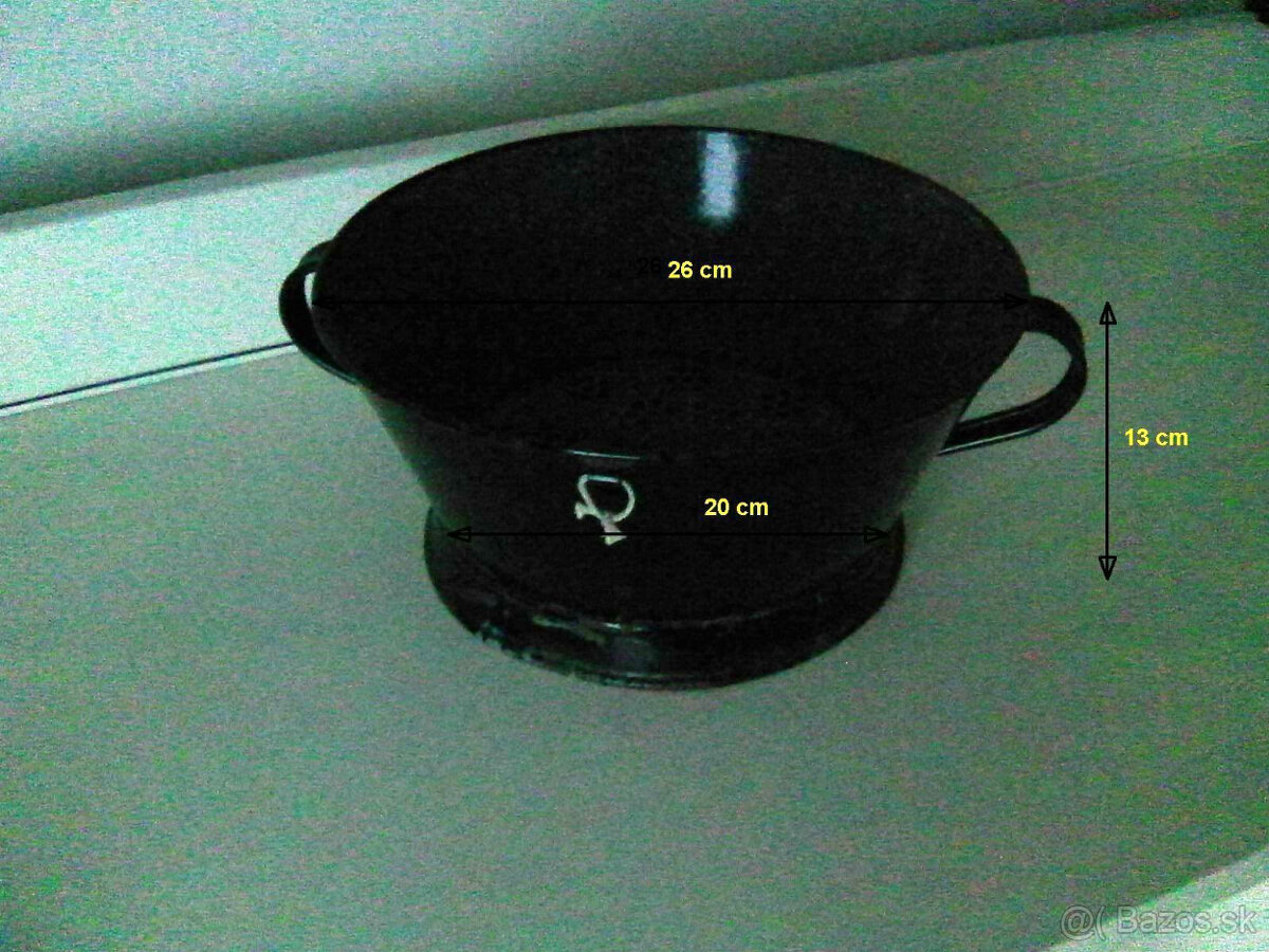 retro smaltovaný cedník - 4