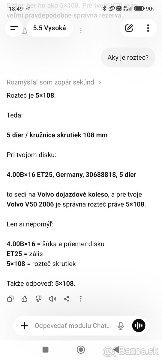 Dojazdove koleso R16 - 4