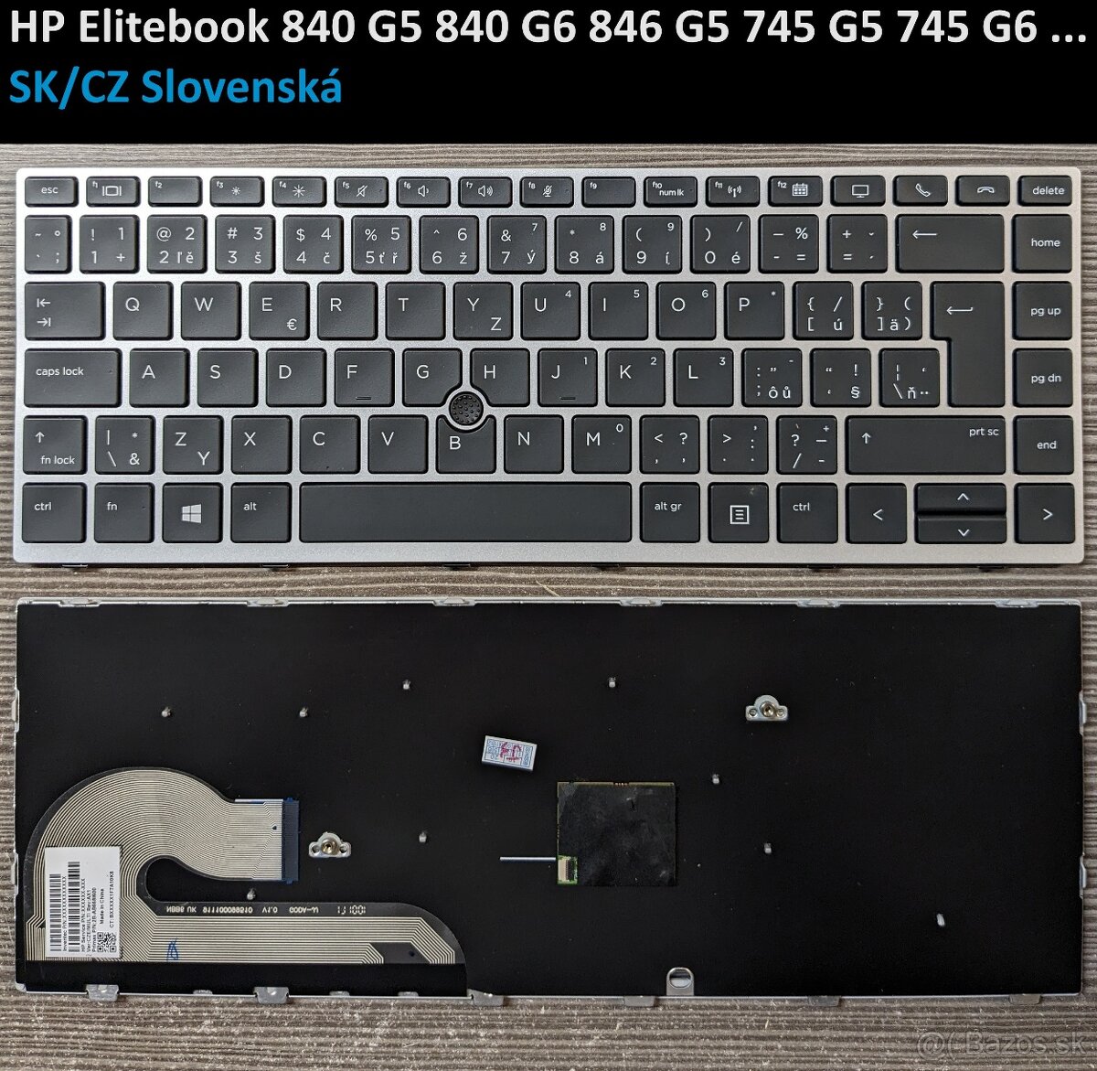 Klavesnice HP 840 G5//HP 250 G7 15DA// 15-p 15-f// HP 820 - 4