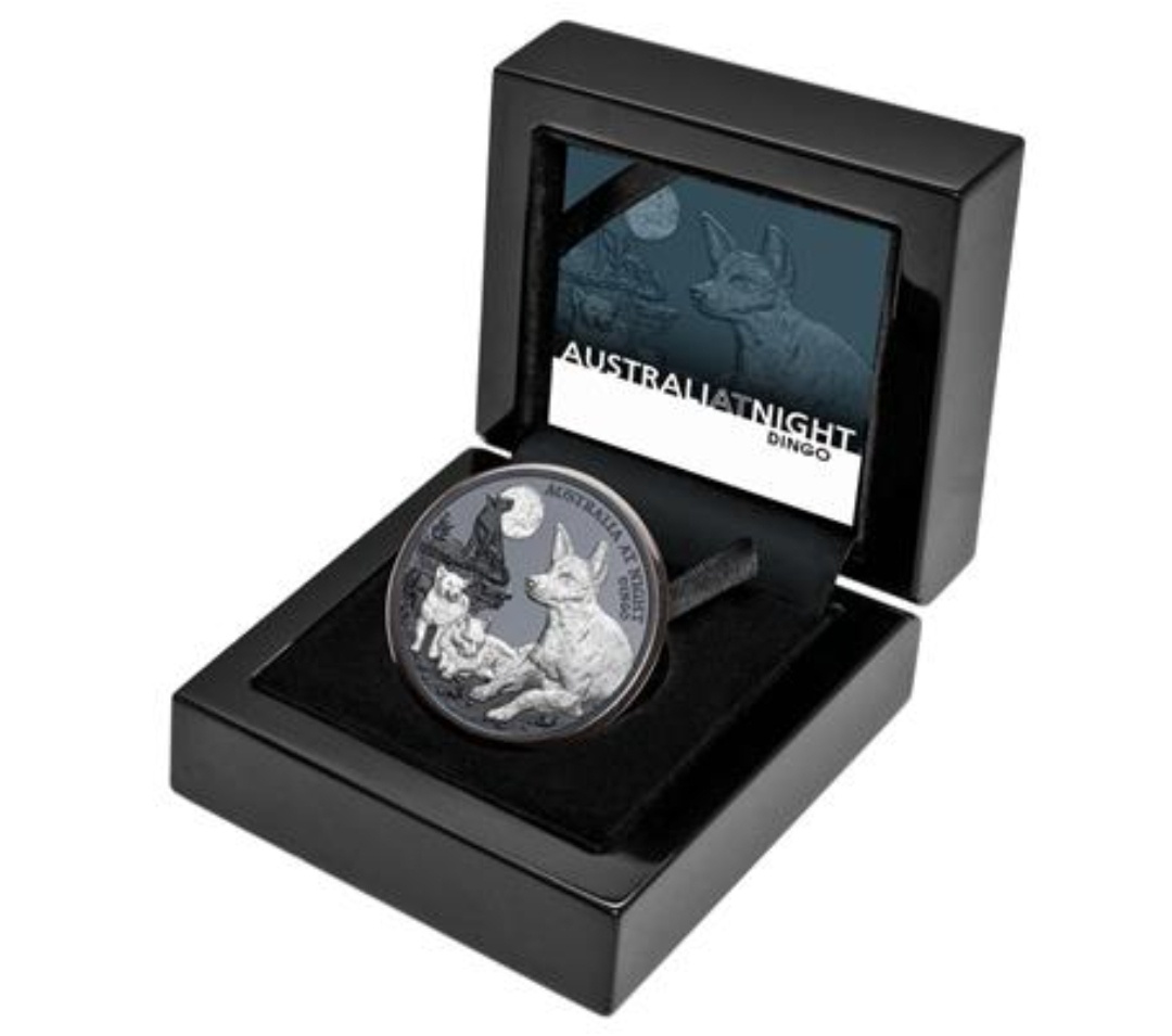 DINGO - AUSTRALIA V NOCI - investičná strieborna minca - 4