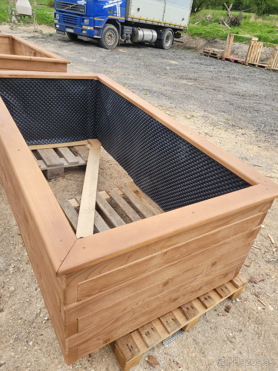 Vyvýšený záhon drvené kvetináč - 4