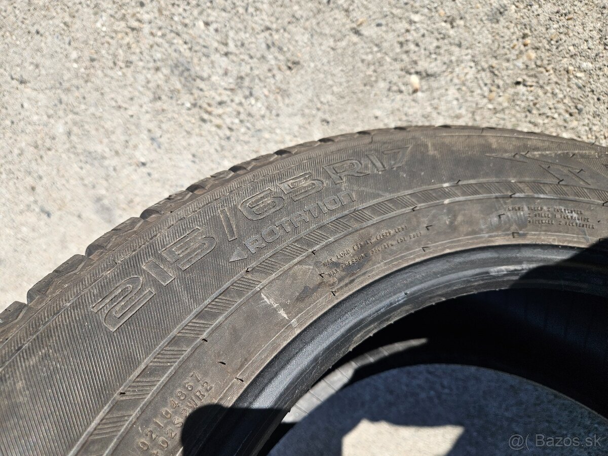 Predam 2ks zimne pneumatiky Nokian 215/65 r17 - 4