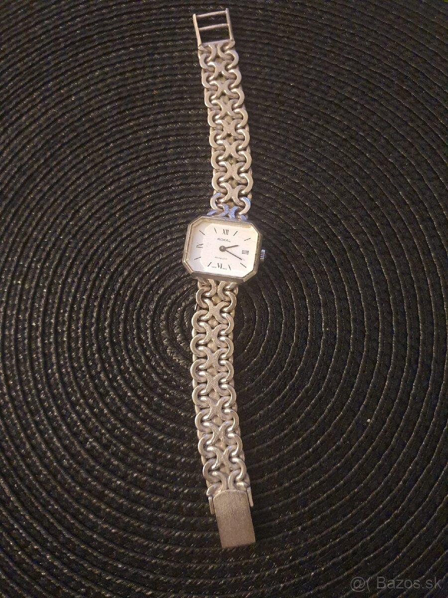 Strieborný starožitné dámske hodinky - 4