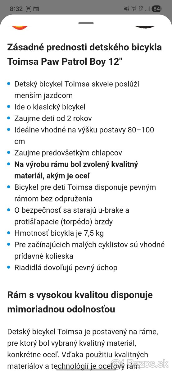 Detský bicykel labková patrola - 4