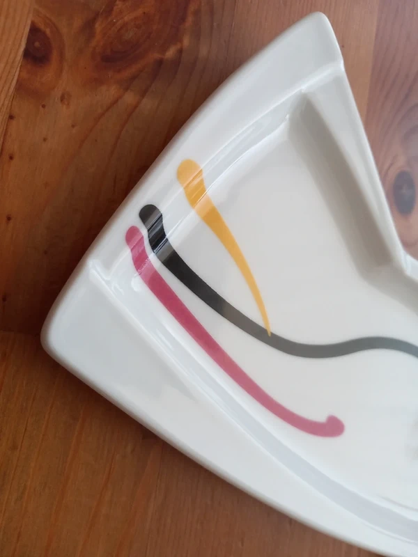 Starší porcelánový atyp podnos po mamine 23x11,5x9 cm - 4