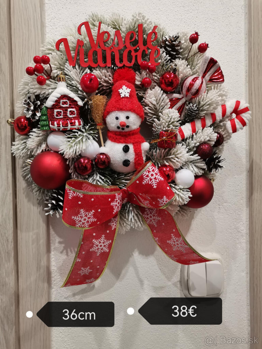 Vence na dvere vianočné - 4