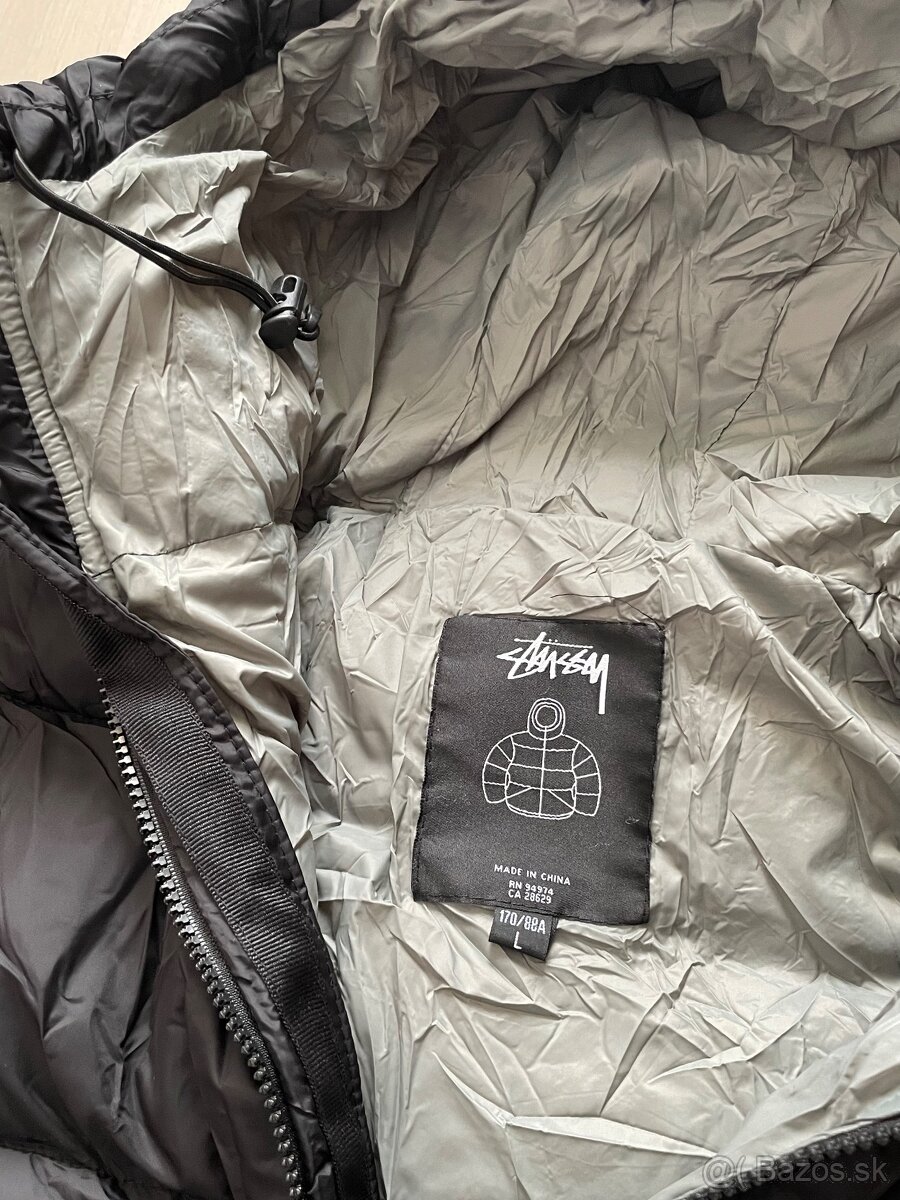 Stüssy čierna zimná bunda - L - 4